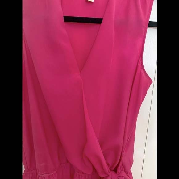 Michael Kors peplum wrap sleeveless top medium - Picture 4 of 9